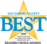 San Gabriel Valley's BEST Award Winner - 2018